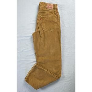 Levi's '94 Baggy 5-Pocket Jean Style Corduroy Pants, Cords. Beige, Women's 29.